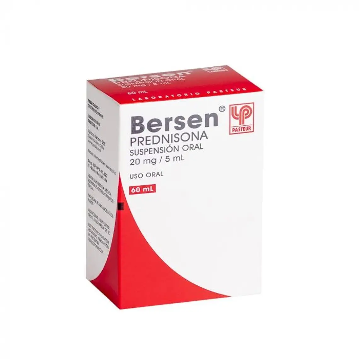 Bersen Prednisona 20 mg / 5 ml Suspensión oral 60 ml. 1