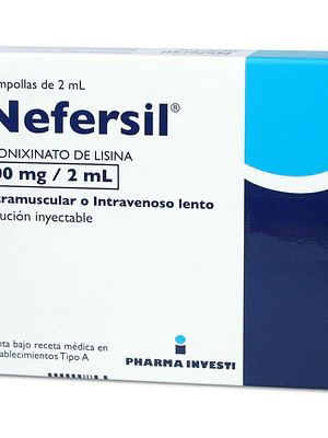 Nefersil 100 mg 5 ampollas inyectables 2 ml.