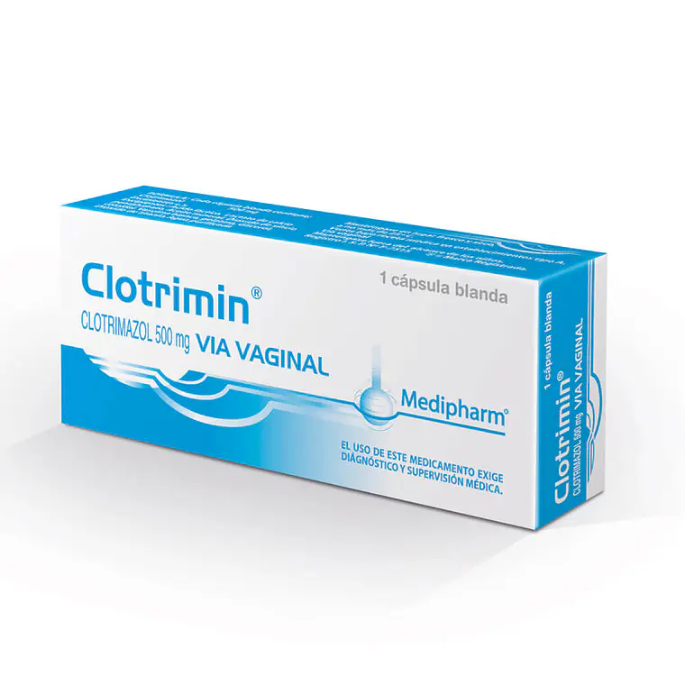 Clotrimin Clotrimazol 500 mg Vía vaginal 1 Cápsula blanda. 1