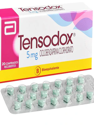 Tensodox (B) Ciclobenzaprina 5 mg 20 Comprimidos.