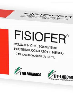 Fisiofer 800 mg / 15 ml Solución oral 10 Frascos.