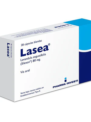 Lasea Aceite esencial de lavanda 80 mg 28 Cápsulas blandas.