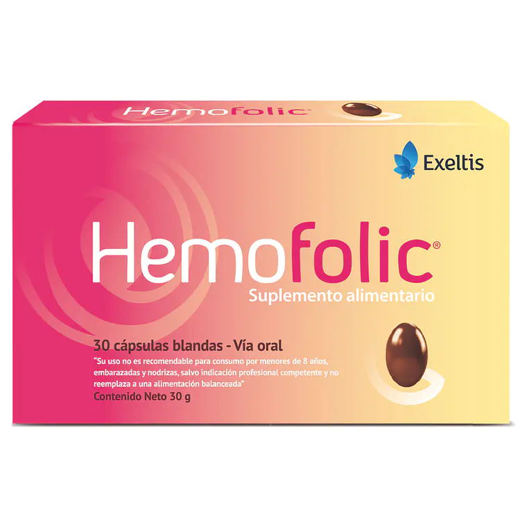 Hemofolic 30 Cápsulas blandas. 1