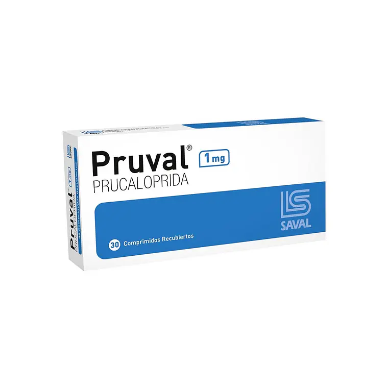 Pruval Prucaloprida 1 mg 30 Comprimidos recubiertos. 1