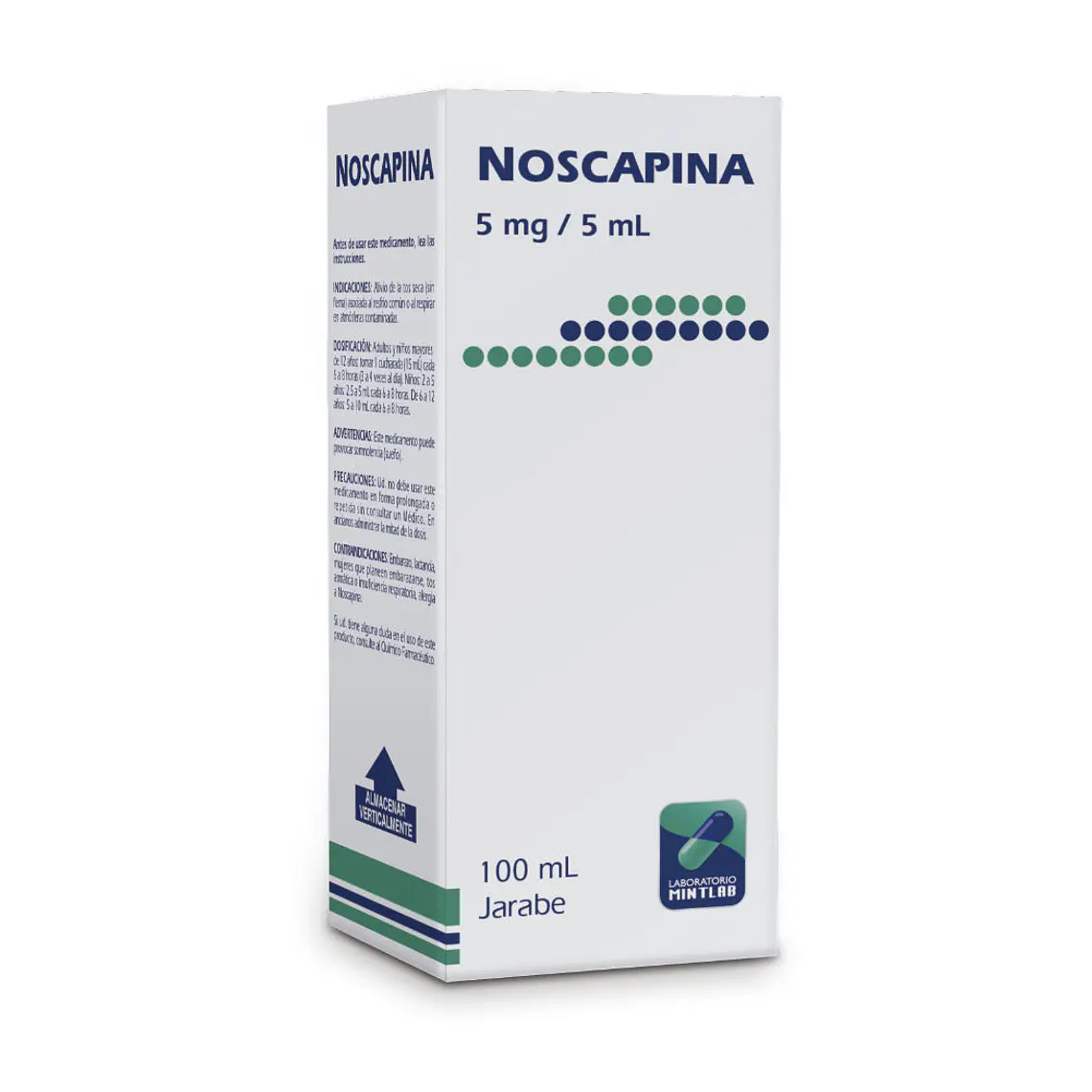 Noscapina 5 mg / 5 ml Jarabe 100 ml. 1