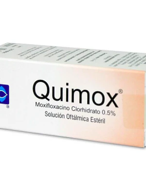 Quimox Moxifloxacino 0,5 % Solución oftálmica 5 ml.
