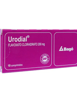 Urodial  Flavoxato 200 mg 10 Comprimidos.