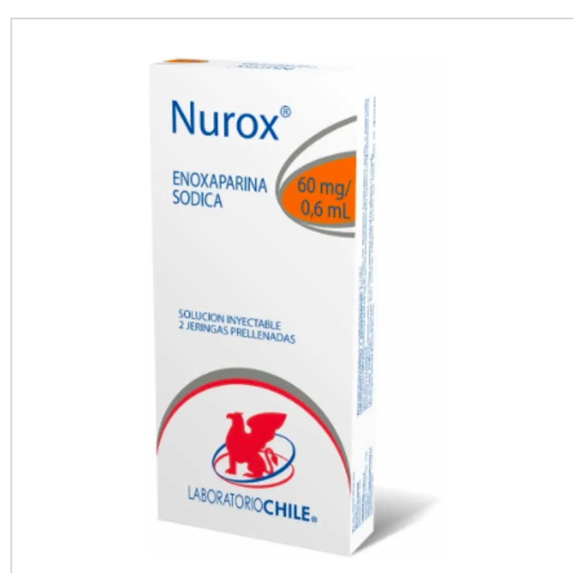 Nurox  Enoxaparina 60 mg Solución inyectable 0,6 ml. 1