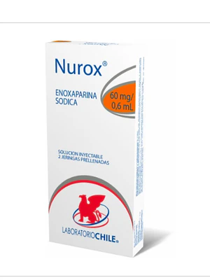 Nurox  Enoxaparina 60 mg Solución inyectable 0,6 ml.