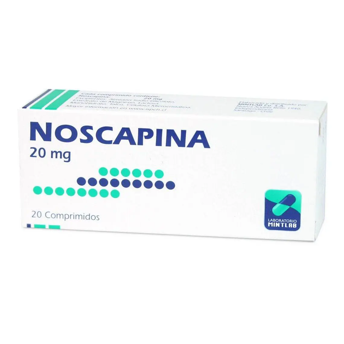Noscapina 20 mg 20 Comprimidos. 1