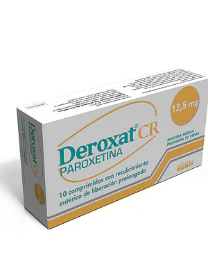 Deroxat CR Paroxetina 12,5 mg 30 Comprimidos.