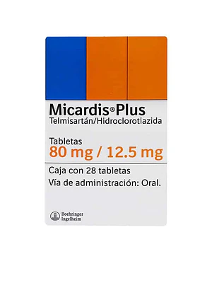 Micardis Plus 80 / 12,5 mg 28 Tabletas.