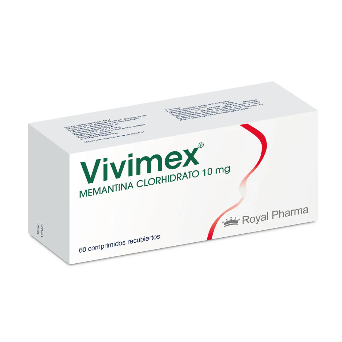 Vivimex Memantina 10 mg 60 Comprimidos. 1