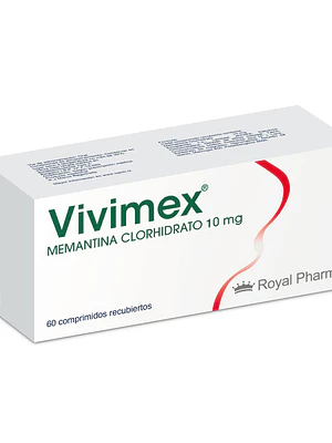 Vivimex Memantina 10 mg 60 Comprimidos.