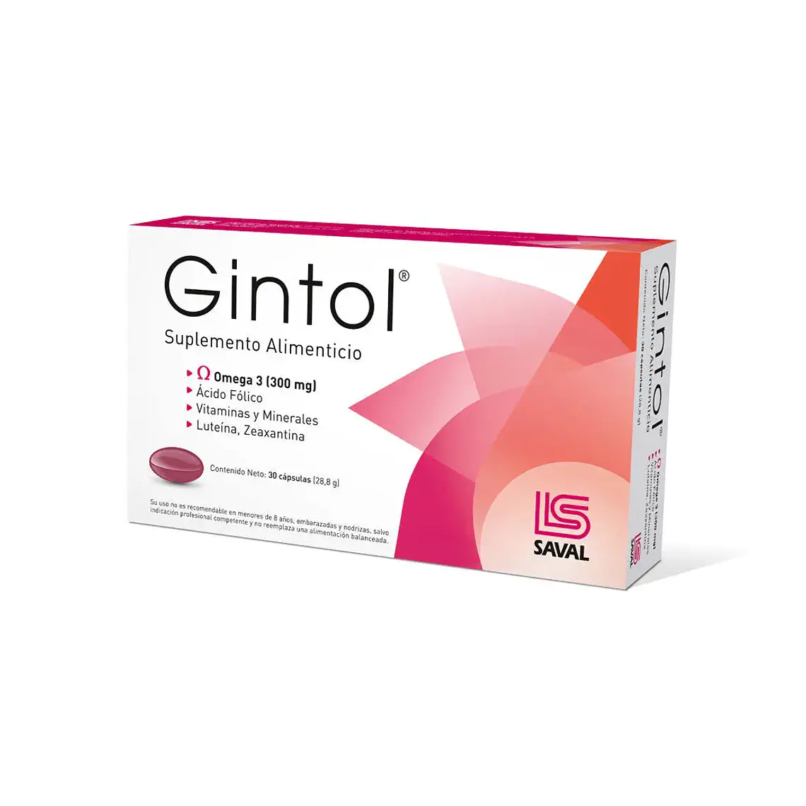 Gintol Suplemento alimenticio 30 Cápsulas. 1