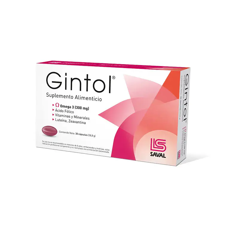 Gintol Suplemento alimenticio 30 Cápsulas. 1