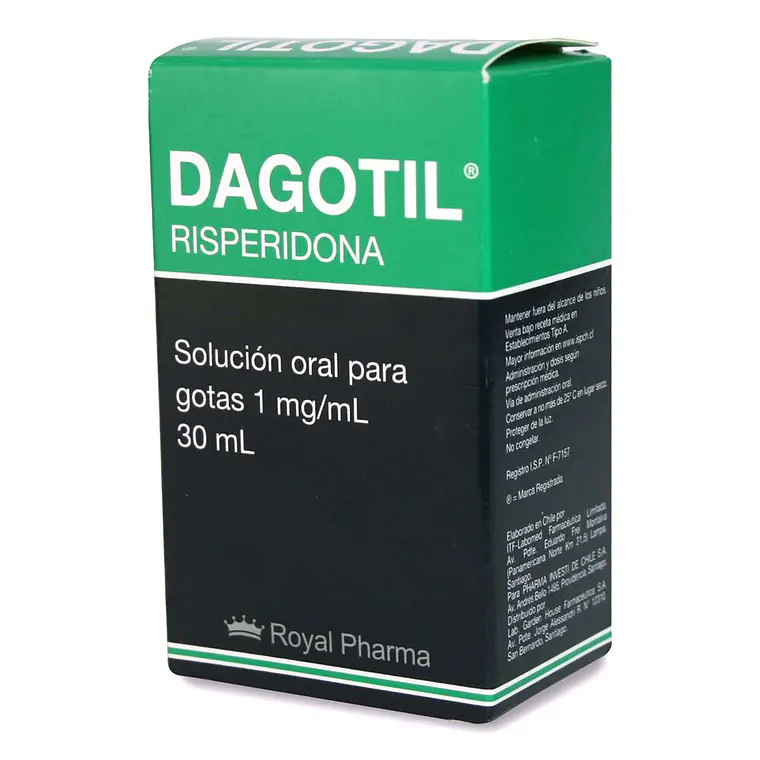 Dagotil Risperidona 1 mg / ml Gotas 30 ml. 1