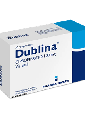 Dublina Ciprofibrato 100 mg 30 Comprimidos.