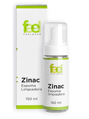 Zinac Espuma limpiadora 150 ml. Feelderm.