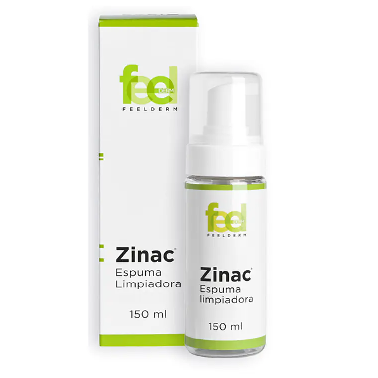 Zinac Espuma limpiadora 150 ml. Feelderm. 1