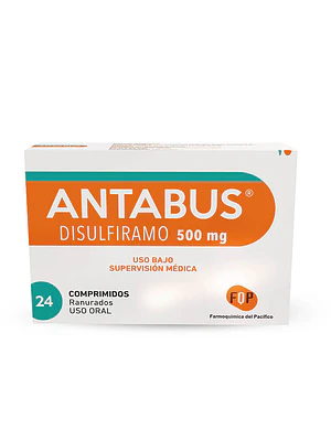 Antabus Disulfiramo 500 mg  24 Comprimidos.