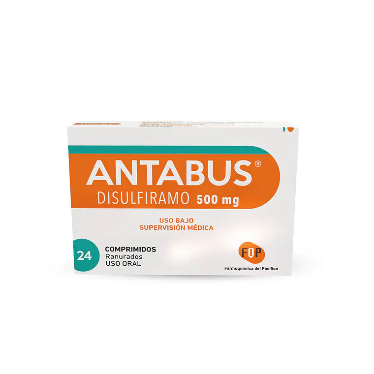 Antabus Disulfiramo 500 mg  24 Comprimidos. 1