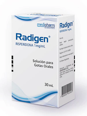 Radigen Risperidona 1 mg / ml Gotas 30 ml.