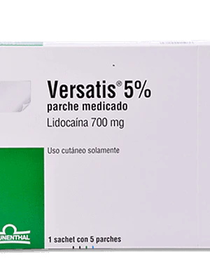 Versatis 5 % Lidocaína 700 mg  5 Parches medicados.