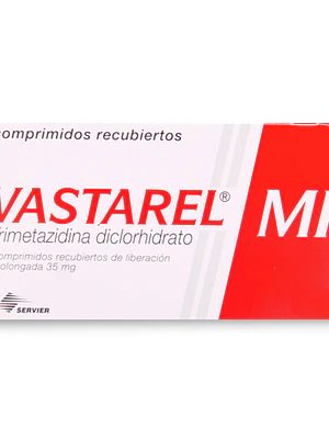 Vastarel MR Trimetazidina 35 mg 30 Comprimidos.