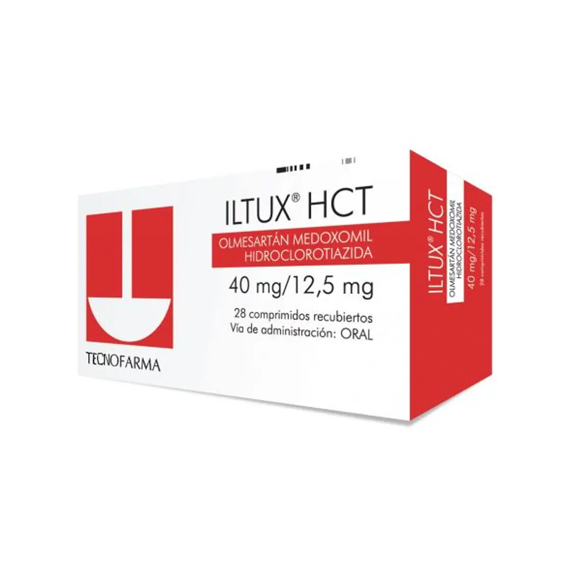 Iltux HCT Olmesartán, Hidroclorotiazida 40 /12,5 mg 28 Comprimidos. 1