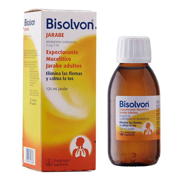 Bisolvon Bromhexina 8 mg / 5 ml Jarabe adultos 120 ml. 1