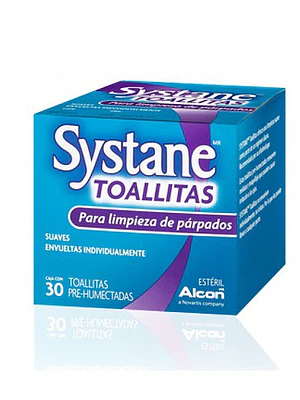 Systane Toallitas para limpieza de párpados 30 Unidades.