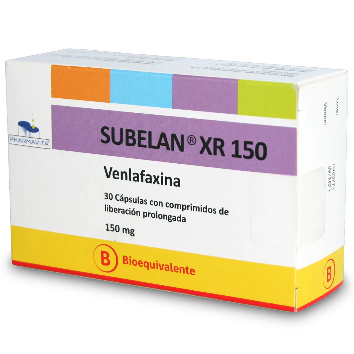 Subelan XR (B) Venlafaxina 150 mg 30 Cápsulas. 1