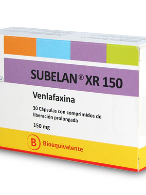 Subelan XR (B) Venlafaxina 150 mg 30 Cápsulas.