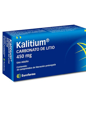 Kalitium Carbonato de litio 450 mg 30 Comprimidos.