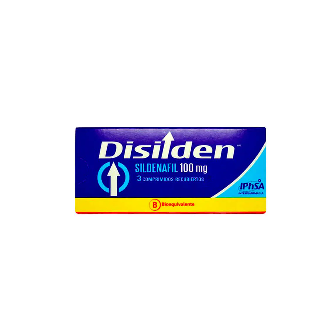 Disilden (B) Sildenafil 100 mg 3 Comprimidos recubiertos. 1