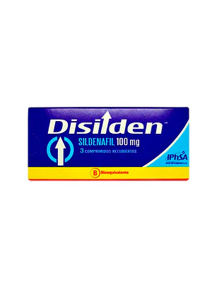 Disilden (B) Sildenafil 100 mg 3 Comprimidos recubiertos.