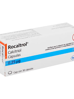 Rocaltrol Calcitriol 0,25 mg 30 Cápsulas.