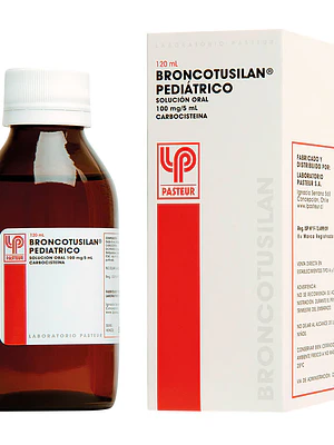 Broncotusilan Pediátrico  Carbocisteína 100 mg Solución oral 120 ml.