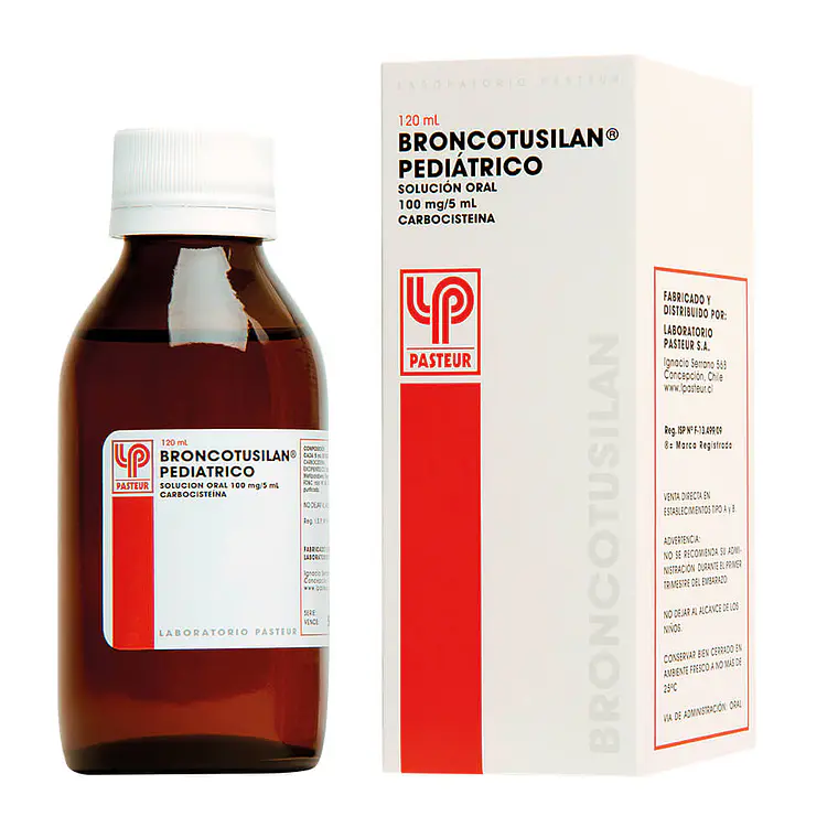 Broncotusilan Pediátrico  Carbocisteína 100 mg Solución oral 120 ml. 1