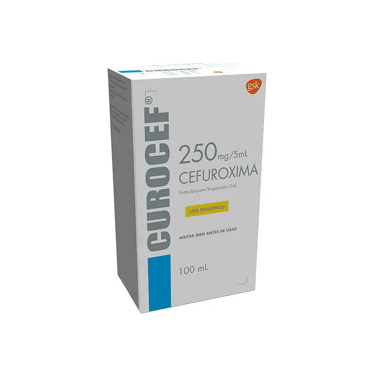 Curocef Cefuroxima 250 mg  Suspensión oral 100 ml. 1
