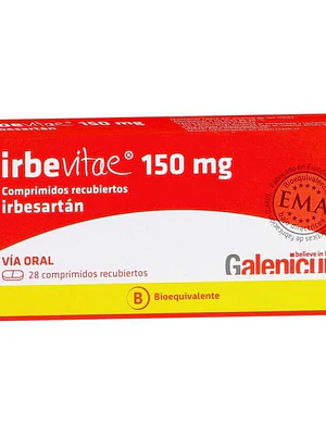 Irbevitae (B) Irbesartán 150 mg 28 Comprimidos.
