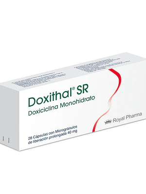 Doxithal SR Doxicilina 40 mg 28 Cápsulas.