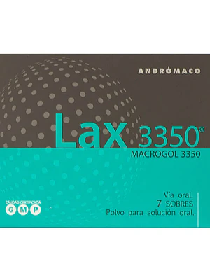 Lax 3350 Macrogol Polvo para solución oral 7 Sobres.