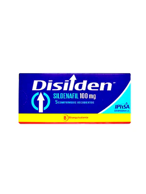 Disilden (B) Sildenafil 100 mg 5 Comprimidos recubiertos.