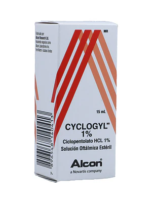 Cyclogyl 1 % Ciclopentolato Solución oftálmica 15 ml.
