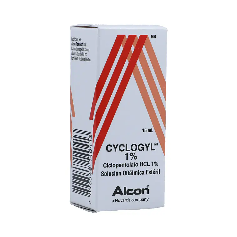 Cyclogyl 1 % Ciclopentolato Solución oftálmica 15 ml. 1