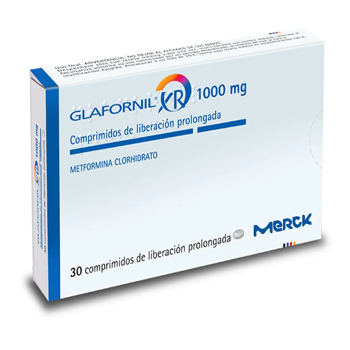 Glafornil XR Metformina 1000 mg 30 Comprimidos. 1