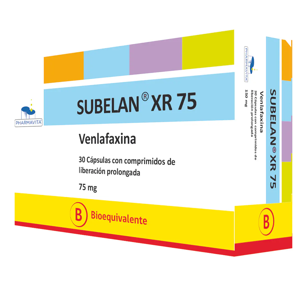 Subelan XR (B) Venlafaxina 75 mg 30 Cápsulas. 1