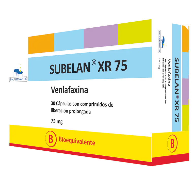 Subelan XR (B) Venlafaxina 75 mg 30 Cápsulas. 1